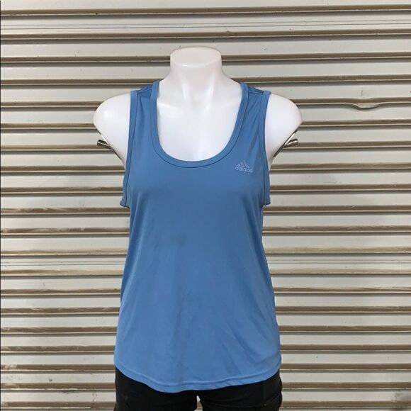 Adidas Clima365 athletic top tank workout blue size medium - Picture 3 of 7